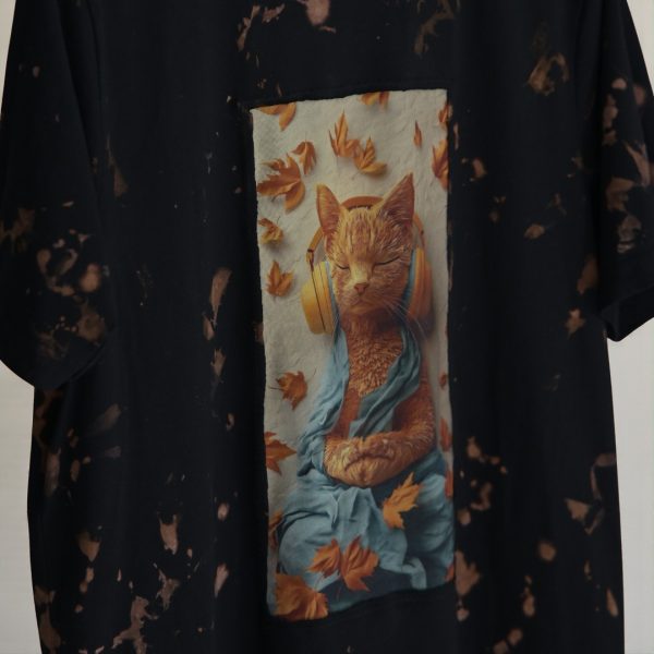 Autumn Buddha Cat Tee - Image 2
